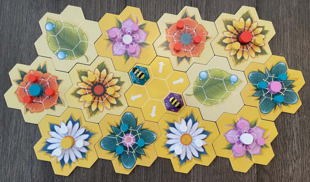 A look at the flower tiles you'll use to create a garden with.