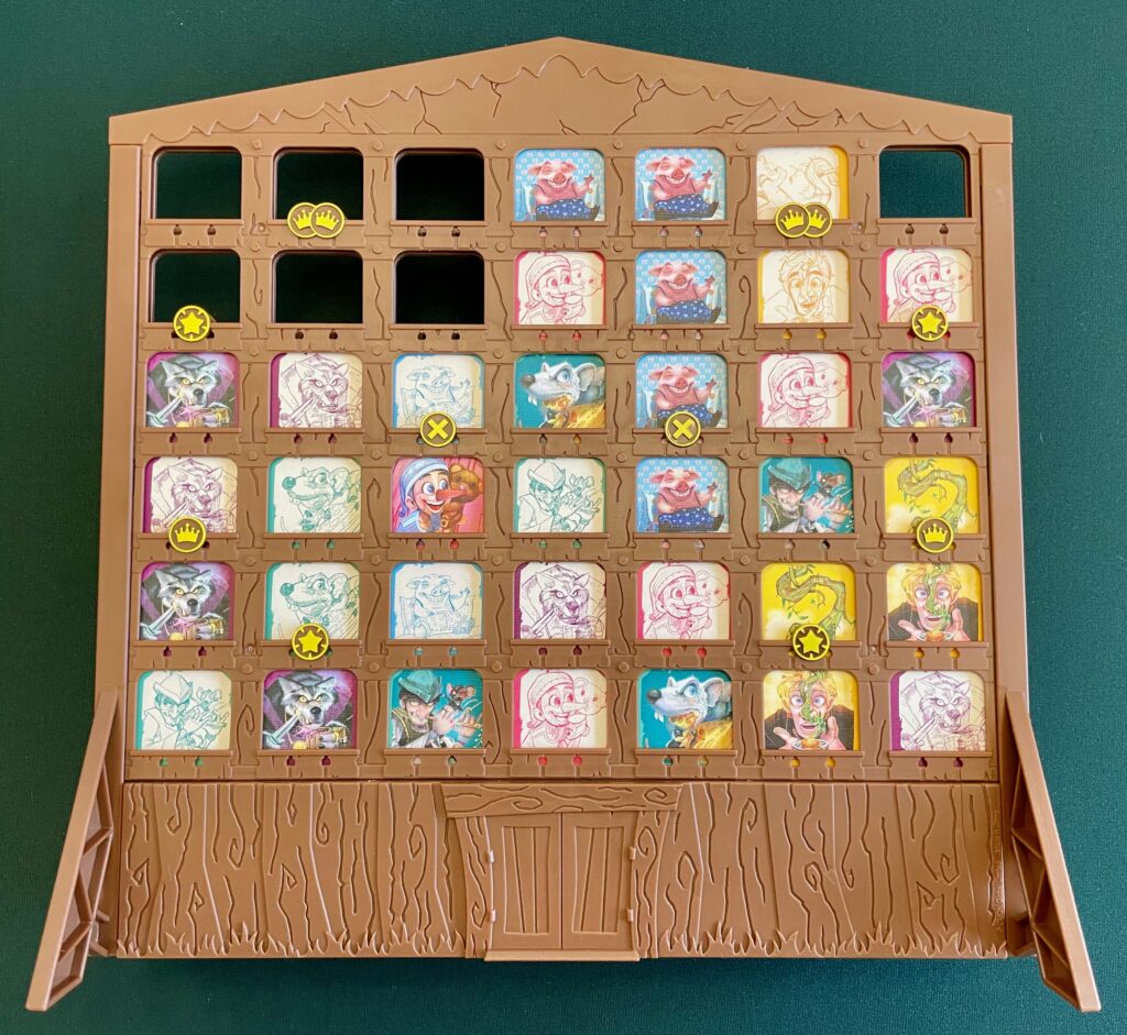 This is the vertical game board for Fairy Tale Inn.